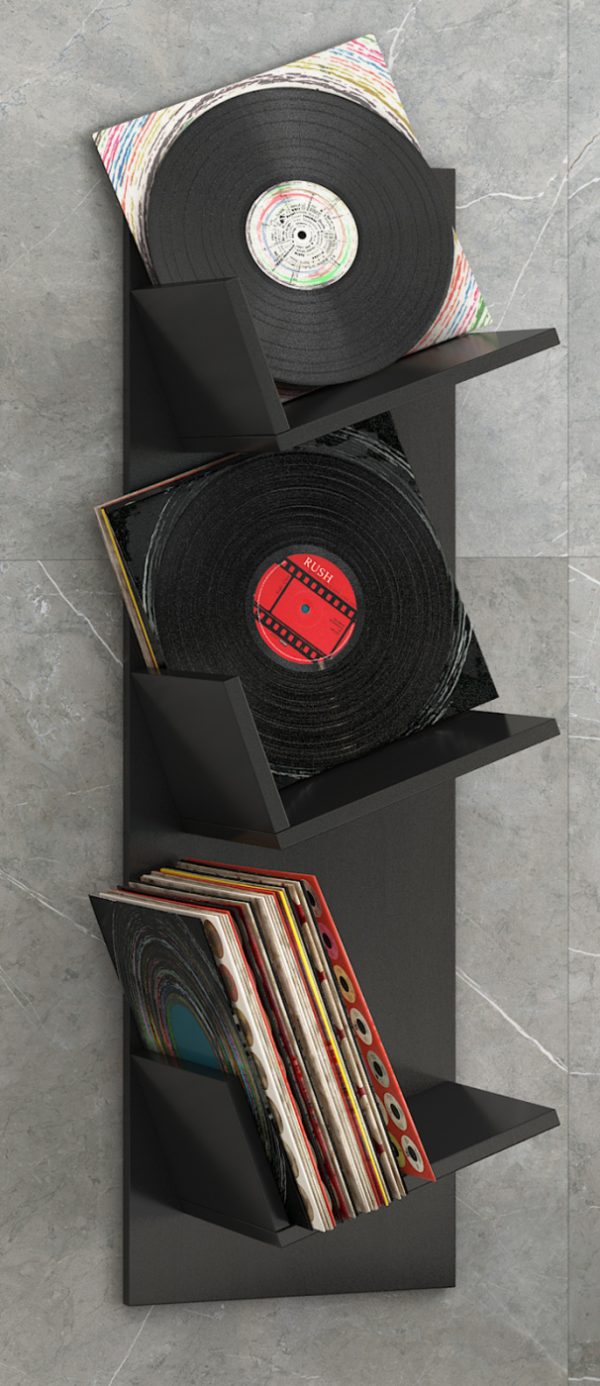 LP Vinyl Design Wandhalter Sulda schwarz - VDD World