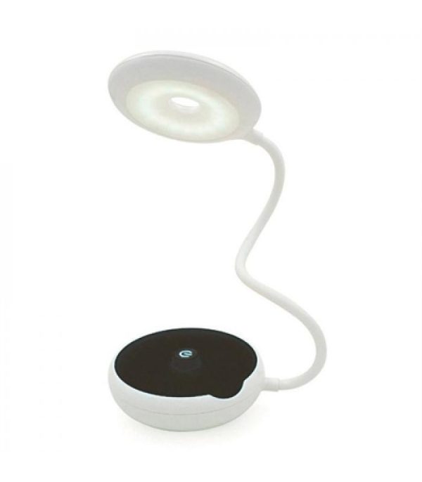 USB LED multifunktionale flexible tragbare Schreibtischlampe (weiß / schwarz) - VDD World