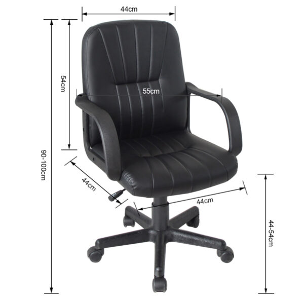 Bürostuhl Thomas - Gamingstuhl - Kinder - höhenverstellbar - schwarz - VDD World DE