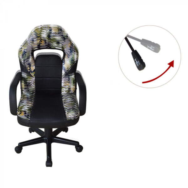 Bürostuhl Thomas junior - Gaming Stuhl - höhenverstellbar - Tarnung - VDD World DE