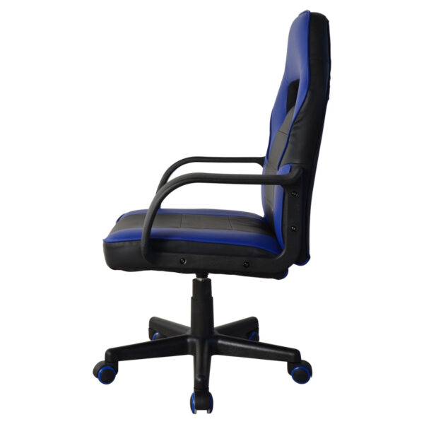 Gaming Stuhl Thomas Junior - Bürostuhl Racing Gaming Style - höhenverstellbar - schwarz blau - VDD World DE