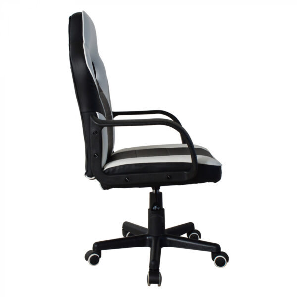   Bürostuhl Thomas Junior – Gaming Stuhl Racing Gaming Style – höhenverstellbar – schwarz und weiß