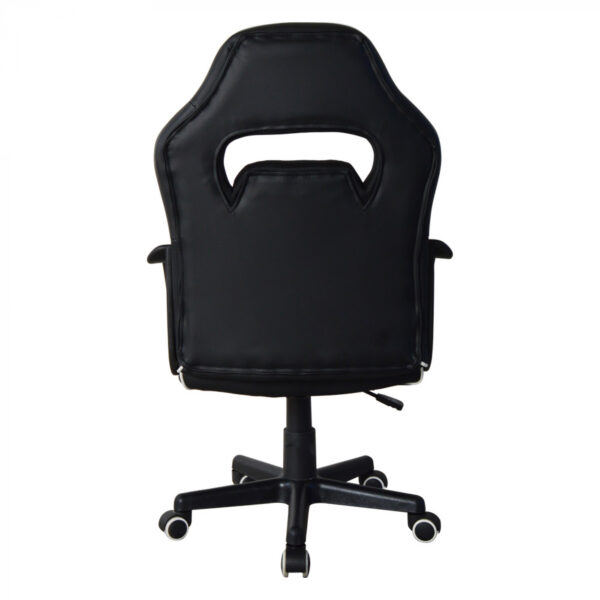   Bürostuhl Thomas Junior – Gaming Stuhl Racing Gaming Style – höhenverstellbar – schwarz und weiß