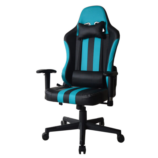 Bürostuhl Racing Gaming Stuhl Style High Design Thomas schwarz blau - VDD World DE