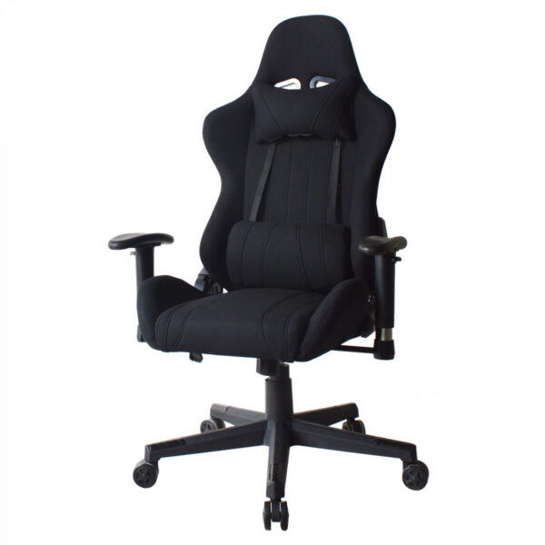 Bürostuhl Gaming Stuhl Thomas - Racing Gaming Style - Stoffbezug - schwarz - VDD World DE