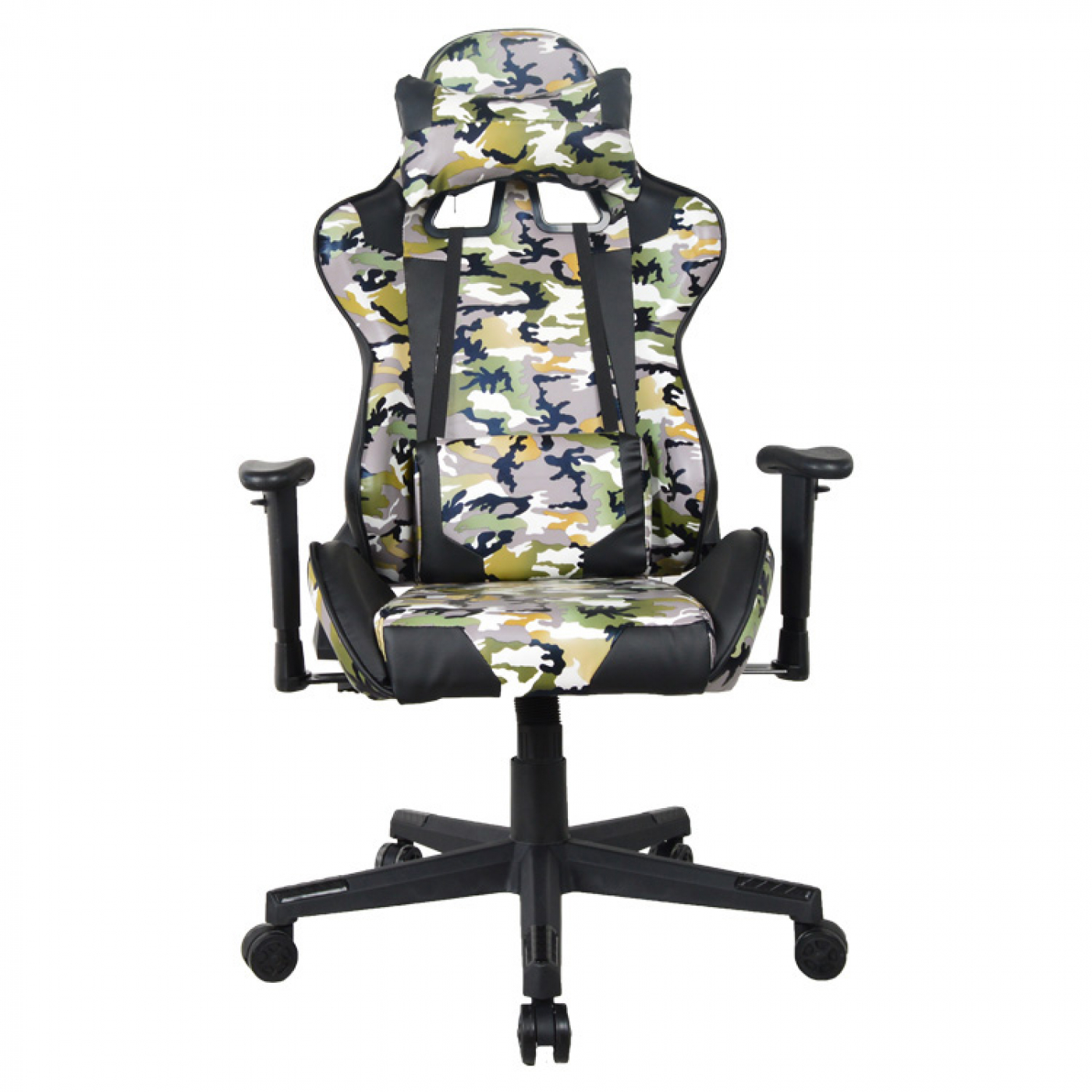 Bürostuhl Gaming-Stuhl Thomas - Stuhl im Racing-Gaming-Stil - ergonomisch - Camouflage-Design - alternatives Bild