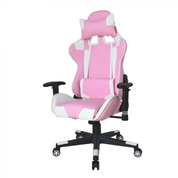 Bürostuhl Gaming Stuhl Thomas - Racing Gaming Style Stuhl - pink weiß - VDD World DE