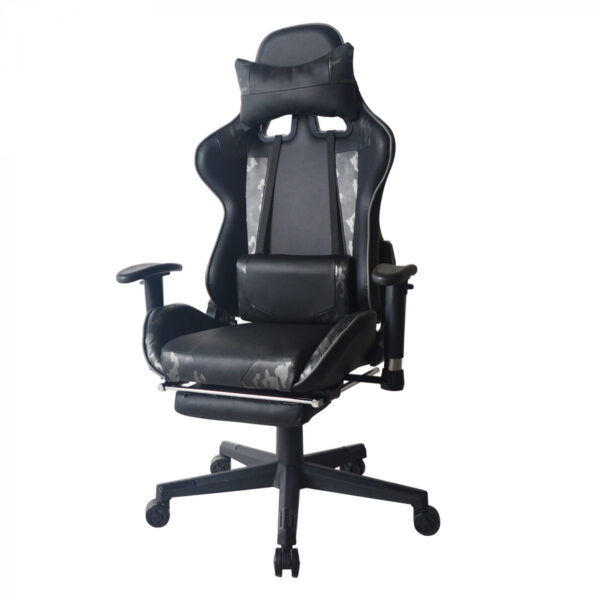 Gaming Stuhl Bürostuhl Thomas - Racing Gaming - Camouflage - Fußstütze - verstellbar - VDD World DE