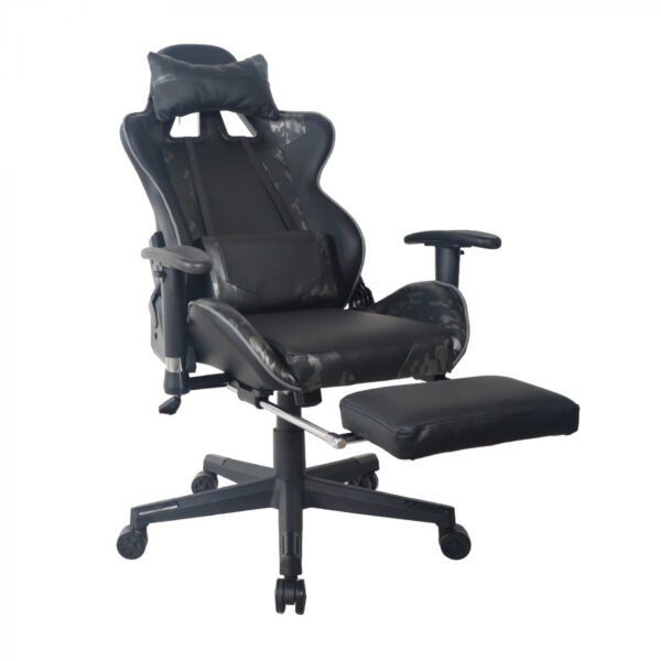 Gaming Stuhl Bürostuhl Thomas - Racing Gaming - Camouflage - Fußstütze - verstellbar - VDD World DE