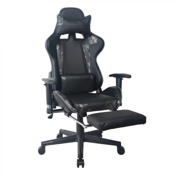 Gaming Stuhl Bürostuhl Thomas - Racing Gaming - Camouflage - Fußstütze - verstellbar - VDD World DE
