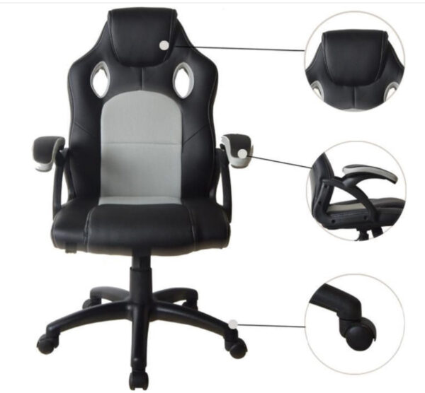   Bürostuhl Racing Gaming-Stil Premium-Design Wouter blau schwarz