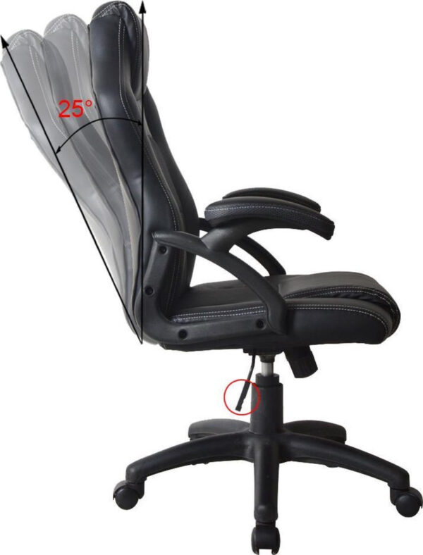   Gaming Stuhl Wouter Junior Schreibtischstuhl – Racing Gaming Style – höhenverstellbar – schwarz