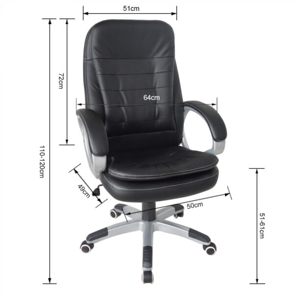 Bürostuhl Chefsessel Luxusdesign Ergonomische extra dicke Füllung - VDD World DE