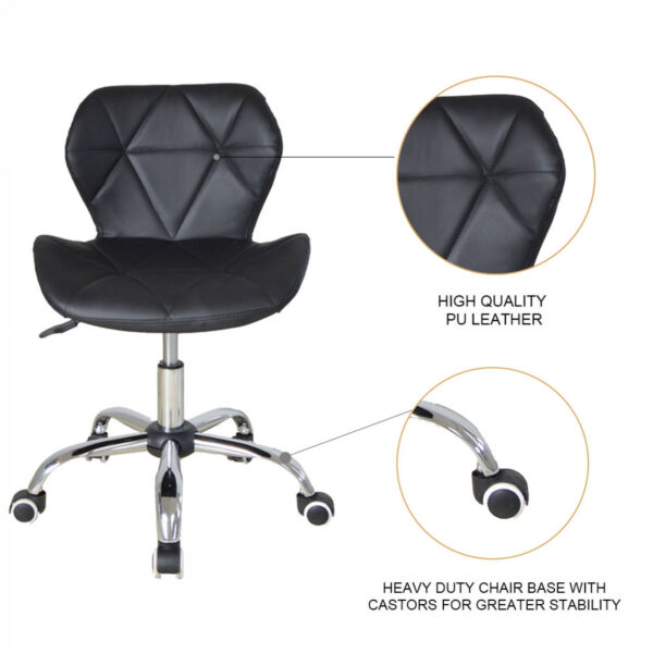 Bürostuhl modernes Design - Chefsessel - höhenverstellbar - schwarz - VDD World DE