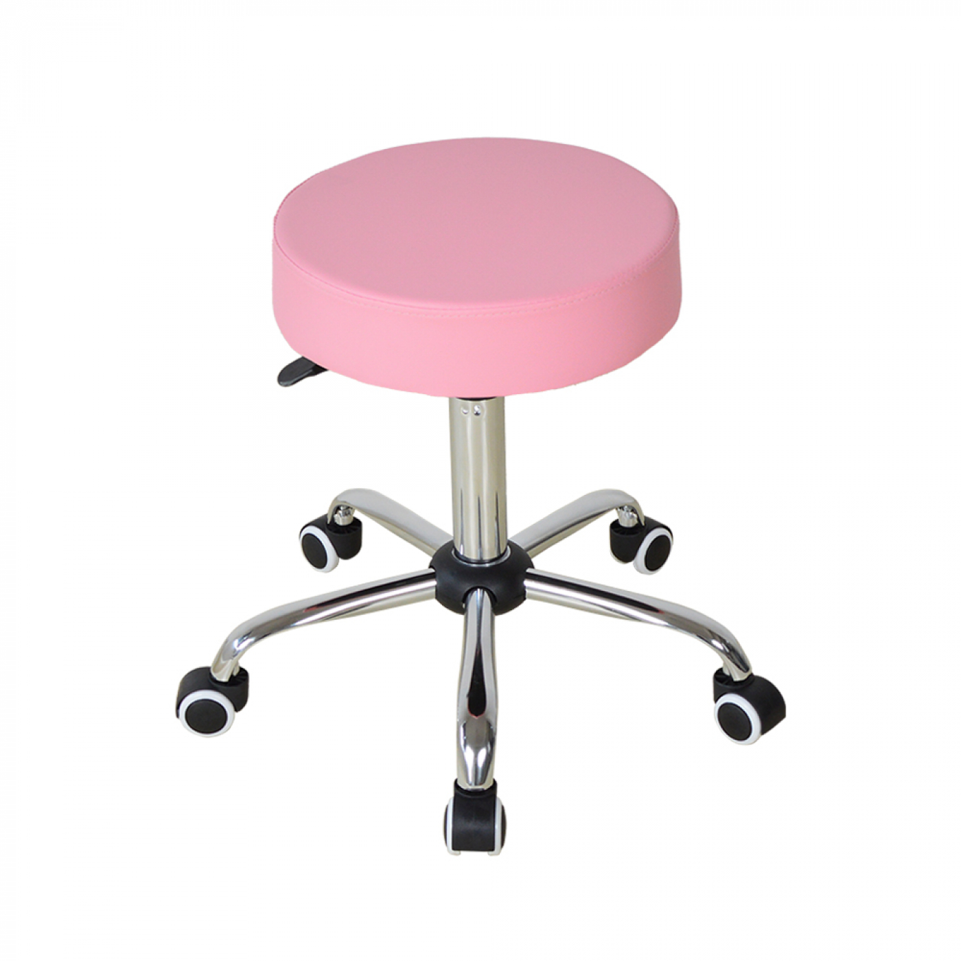 Schreibtischhocker - Friseurhocker - Arbeitshocker - Hocker - höhenverstellbar - rosa - alternatives Bild