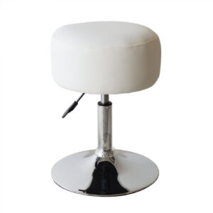 Hocker Retro Vintage - Schminktischhocker - höhenverstellbar bis 65 cm - weiß