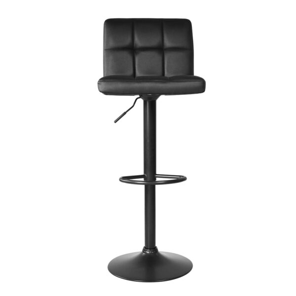 Schwarzer Barstuhl – stilvoll und verstellbar – modernes Design – Set aus zwei Barhockern - VDD World DE