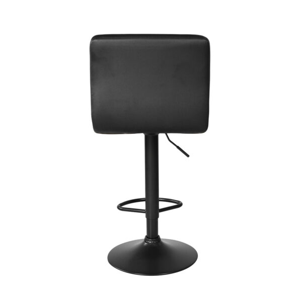 Schwarzer Barstuhl – stilvoll und verstellbar – modernes Design – Set aus zwei Barhockern - VDD World DE
