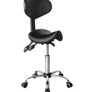 Sattelhocker ergonomisch - Friseurhocker - Barhocker - höhenverstellbar - Rückenlehne neig- und vers