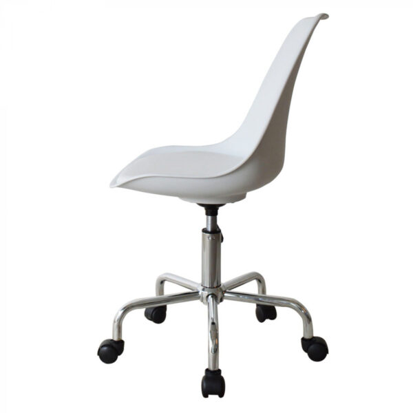 Bürostuhl - höhenverstellbar - weiß - VDD World DE
