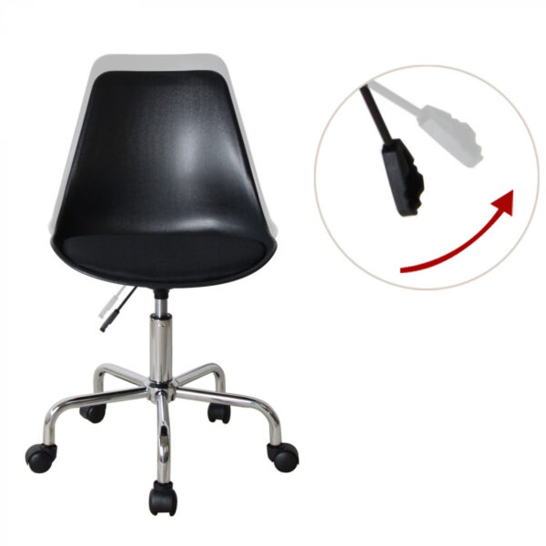 Bürostuhl - höhenverstellbar - schwarz - VDD World DE