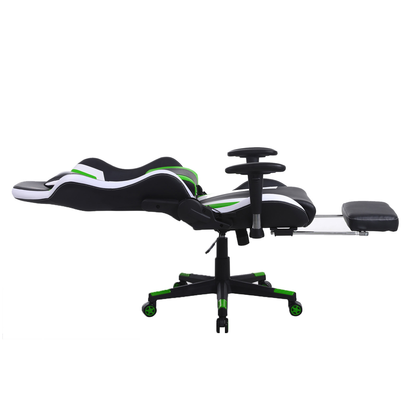 Spielstuhl Tornado Relax - Bürostuhl - mit Fußstütze - ergonomisch - schwarz grün - VDD World DE Spielstuhl Tornado Relax - Bürostuhl - mit Fußstütze - ergonomisch - schwarz grün - VDD World DE
