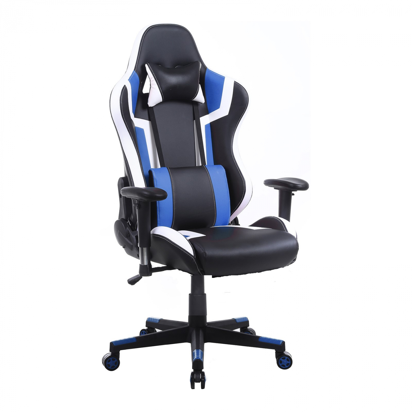 Gaming Stuhl Tornado Bürostuhl - ergonomisch verstellbar - Racing Gaming Stuhl - schwarz blau - alternatives Bild