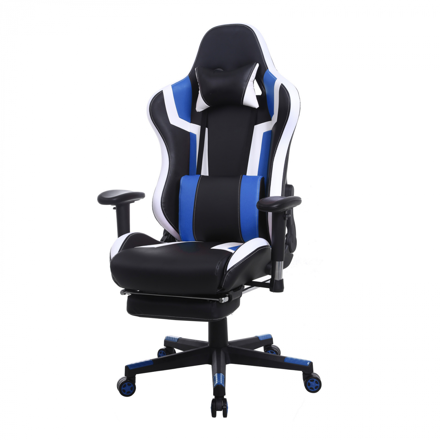 Spielstuhl Tornado Relax Bürostuhl - mit Fußstütze - ergonomisch - schwarzblau - VDD World DE Spielstuhl Tornado Relax Bürostuhl - mit Fußstütze - ergonomisch - schwarzblau - VDD World DE