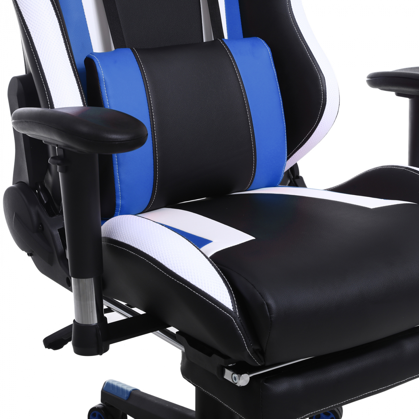 Spielstuhl Tornado Relax Bürostuhl - mit Fußstütze - ergonomisch - schwarzblau - VDD World DE Spielstuhl Tornado Relax Bürostuhl - mit Fußstütze - ergonomisch - schwarzblau - VDD World DE