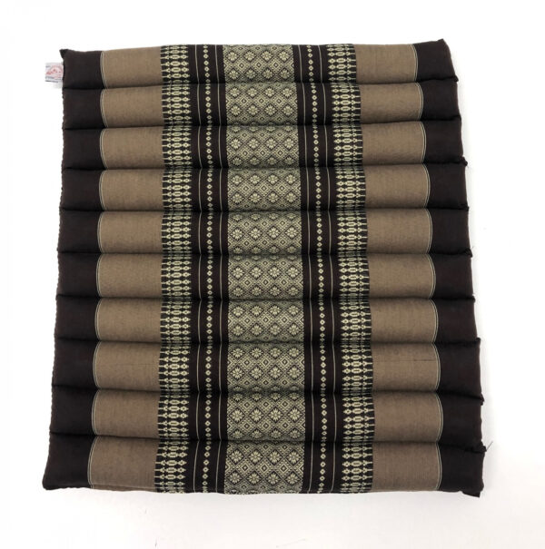 Meditations Yoga Matte Sitzkissen original Thai Design 48 cm x 50 cm Braun - VDD World DE