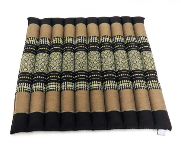 Meditations Yoga Matte Sitzkissen original Thai Design 48 cm x 50 cm Braun - VDD World DE