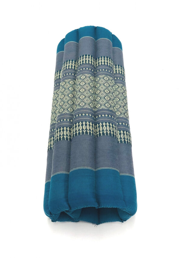 Meditations Yoga Matte Sitzkissen original Thai Design 48 cm x 50 cm Blau - VDD World DE