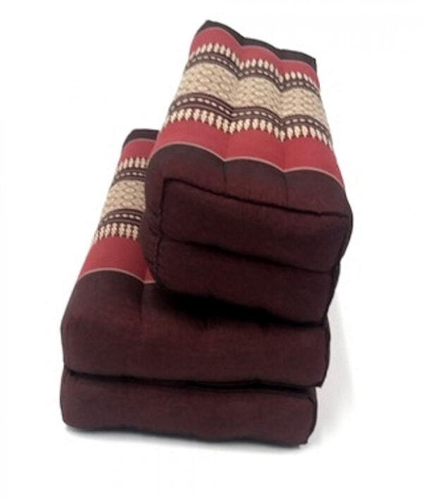 Multifunktionales Meditations-Yogamatten-Sitzkissen, faltbar im Block-Thai-Design 70 cm x 5 cm - VDD World DE