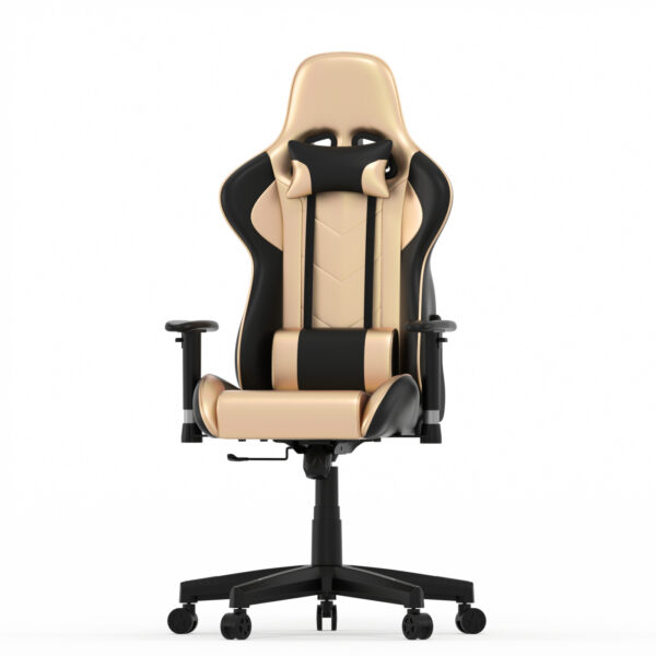 Spielestuhl Goldgamer Deluxe - Schreibtischstuhl - Gaming Stuhl - Gold Schwarz - VDD World DE