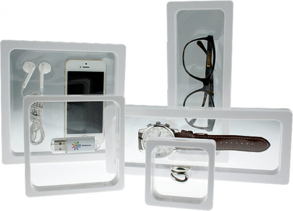 Framebox - Aufbewahrungsbox für verschiedene Anwendungen. Abmessungen: 9 cm x 9 cm. Farbe: weiß P - VDD World DE