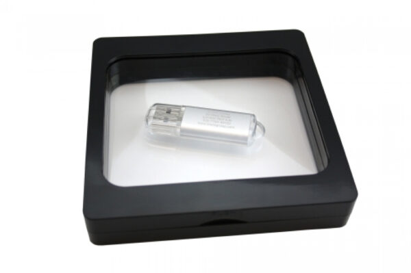   Framebox – Aufbewahrungsbox für verschiedene Anwendungen. Abmessungen: 7 cm x 7 cm. Farbe: schwarz