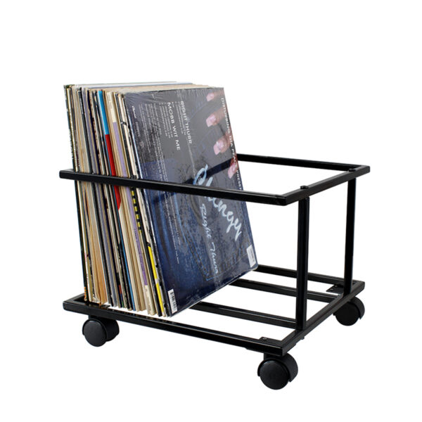 Lp vinyl aufbewahrungsbox mobil - aufbewahrungswagen - lp vinyl schallplatten aufbewahren - VDD World DE