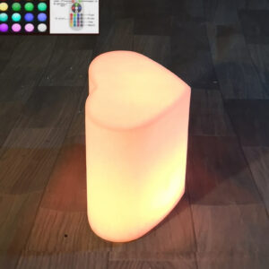 LED Würfel 40 CM - Stimmungslich Sitzwürfel 16 Farben RGB - spritzwassergeschützt mit Fernbedienung