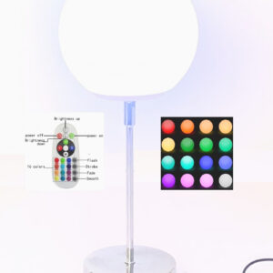 Stehende Tischlampe Nachtlampe LED 16 Farben RGB weiße Schreibtischlampe Fernbedienung