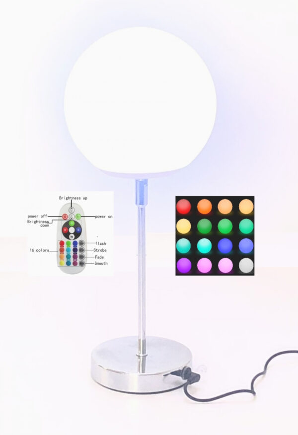 Stehende Tischlampe Nachtlampe LED 16 Farben RGB weiße Schreibtischlampe Fernbedienung - VDD World DE