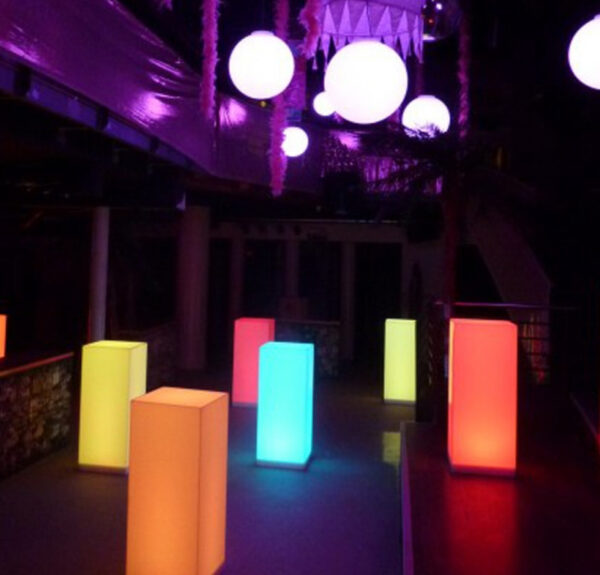   LED Präsentationssäule Säule Stimmungslampe Beleuchtung RGB weiß 16 Farben 72 cm hohe wiederauf
