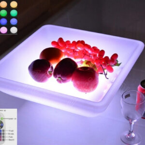 Servierschüssel mit LED-Beleuchtung - Eiscreme-Schüssel - Obstschale - Servierschüssel - wiederaufla