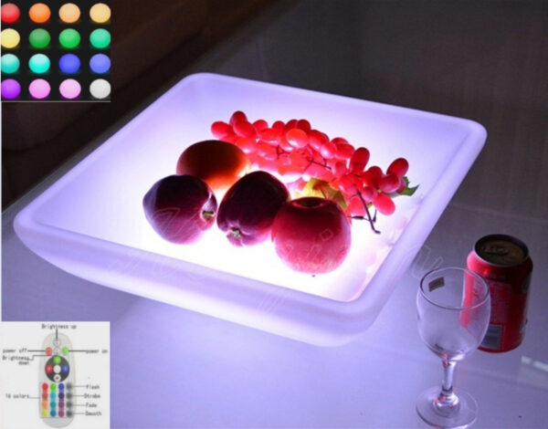 Servierschüssel mit LED-Beleuchtung - Eiscreme-Schüssel - Obstschale - Servierschüssel - wiederaufla - VDD World DE