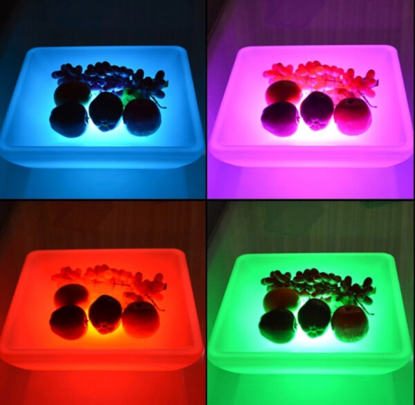 Servierschüssel mit LED-Beleuchtung - Eiscreme-Schüssel - Obstschale - Servierschüssel - wiederaufla - VDD World DE