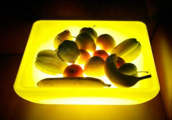 Servierschüssel mit LED-Beleuchtung - Eiscreme-Schüssel - Obstschale - Servierschüssel - wiederaufla - VDD World DE