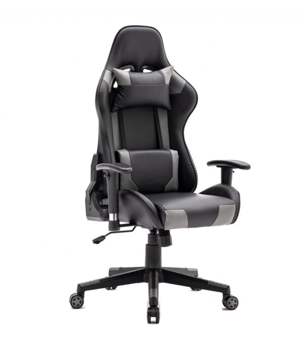 Gaming Stuhl Thomas - Bürostuhl Racing Gaming Style - schwarz grau - VDD World DE