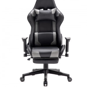 Gaming Stuhl mit Fußstütze Thomas - Bürostuhl - ergonomisch verstellbar - schwarzgrau