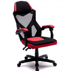 Schreibtischstuhl Fresno - Gaming Stuhl - schwarz rot