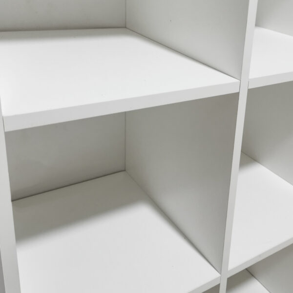 Fächerschrank 6 offene Fächer Aufbewahrungsschrank - Bücherregal - Wandschrank - weiß - VDD World DE