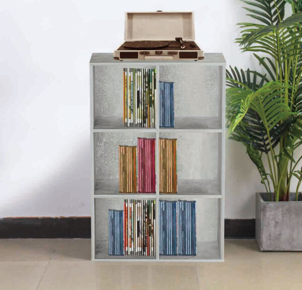   Bücherregal 6 offene Fächer Aufbewahrungsschrank – Fächerschrank – Wandschrank